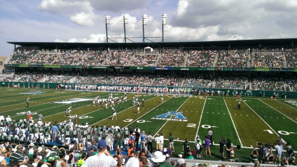 Check out Tulane University's new on-campus stadium after years in the too-big Superdome.